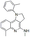 CAS 登录号:122456-37-5, 1-(2-甲基苯基)-4-甲基氨基-6-甲基-2,3-二氢吡咯并(3,2-c)喹啉