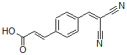CAS 登录号：122520-73-4， (E)-3-[4-(2,2-二氰基乙烯基)苯基]丙-2-烯酸