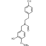 CAS#: 122584-17-2, N-(3-Hydroxy-4-Methoxybenzyl)-N-[2-(4-Hydroxyphenyl)Ethyl]Formamide