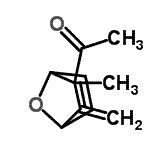 CAS 登录号：122712-00-9， 1-(2-甲基-3-亚甲基-7-氧杂双环[2.2.1]庚-5-烯-2-基)乙酮