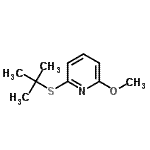 CAS#: 122734-04-7, 2-Methoxy-6-[(2-Methyl-2-Propanyl)Sulfanyl]Pyridine