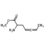 CAS 登录号：122885-31-8， 甲基2-氨基-4,5-庚二烯酸酯