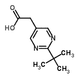 CAS 登录号：122936-54-3， [2-(2-甲基-2-丙基)-5-嘧啶基]乙酸