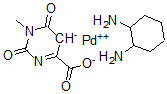 CAS 登录号：122991-69-9， (3-甲基乳清酸)(1,2-二氨基环己烷)钯(II)