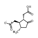CAS 登录号：123000-45-3， [(1S,2R,3S)-3-甲基-2-(硝基甲基)-5-氧代环戊基]乙酸