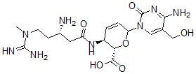 CAS#: 123067-52-7, (2S,3S)-3-[[(3S)-3-Amino-5-(Carbamimidoyl-Methylamino)Pentanoyl]Amino]-6-[4-Amino-5-(Hydroxymethyl)-2-Oxopyrimidin-1-Yl]-3,6-Dihydro-2H-Pyran-2-Carboxylic Acid