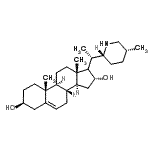 CAS#: 123123-41-1, (3beta,16alpha)-17-{(1S)-1-[(2R,5R)-5-Methyl-2-Piperidinyl]Ethyl}Androst-5-Ene-3,16-Diol