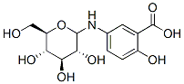 CAS#: 123135-21-7, 2-Hydroxy-5-[[(2R,3R,4S,5S,6R)-3,4,5-Trihydroxy-6-(Hydroxymethyl)Oxan-2-Yl]Amino]Benzoic Acid