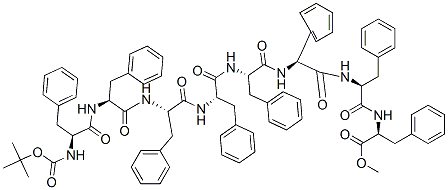 CAS 登录号：123218-80-4， 叔丁基氧羰基苯丙氨酰-苯丙氨酰-苯丙氨酰-苯丙氨酰-苯丙氨酰-苯丙氨酰-苯丙氨酰-苯基丙氨酸甲酯