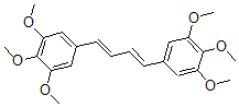 CAS#: 123220-48-4, 1,2,3-Trimethoxy-5-[(1E,3E)-4-(3,4,5-Trimethoxyphenyl)Buta-1,3-Dienyl]Benzene