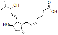 CAS 登录号：123283-87-4， (Z)-7-[(1R,2R,3R)-3-羟基-2-[(E)-3-羟基-4-甲基戊-1-烯基]-5-亚甲基环戊基]庚-5-烯酸