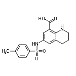 CAS 登录号：123296-94-6， 6-{[(4-甲基苯基)磺酰基]氨基}-1,2,3,4-四氢-8-喹啉羧酸