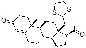 CAS#: 123376-04-5, (8S,9S,10R,13R,14S,17S)-17-Acetyl-13-(1,3-Dithiolan-2-Ylmethyl)-10-Methyl-1,2,6,7,8,9,11,12,14,15,16,17-Dodecahydrocyclopenta[a]Phenanthren-3-One