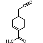 CAS 登录号：123405-90-3， 1-[4-(2-丙炔-1-基)-1-环己烯-1-基]乙酮