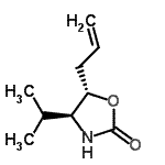 CAS 登录号：123411-94-9， (4S,5S)-5-烯丙基-4-异丙基-1,3-恶唑烷-2-酮