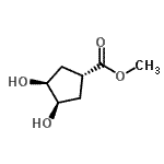 CAS#: 123411-96-1, Methyl (1S,3R,4S)-3,4-Dihydroxycyclopentanecarboxylate