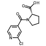 CAS 登录号：123412-45-3， 1-(2-氯异烟酰)-L-脯氨酸