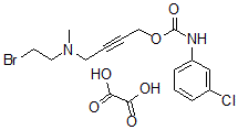 CAS#: 123567-34-0, 4-(2-Bromoethyl-Methylamino)But-2-Ynyl N-(3-Chlorophenyl)carbamate ethanedioate (1:1)