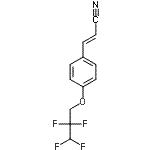 CAS 登录号：123632-23-5， (2E)-3-[4-(2,2,3,3-四氟丙氧基)苯基]丙烯腈