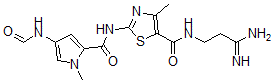 CAS 登录号：123725-00-8， N-(3-氨基-3-亚氨基丙基)-2-[(4-甲酰氨基-1-甲基吡咯-2-羰基)氨基]-4-甲基-1,3-噻唑-5-甲酰胺