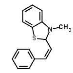 CAS#: 123768-25-2, 3-Methyl-2-[(Z)-2-Phenylvinyl]-2,3-Dihydro-1,3-Benzothiazole