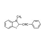CAS 登录号：123768-43-4， 3-甲基-2-(苯基乙炔基)-2,3-二氢-1,3-苯并噻唑