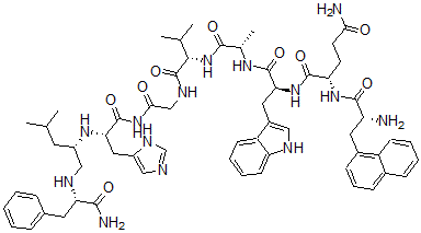 CAS#: 123770-00-3, naphthylalanyl(6)-psi(13,14)-phenylalanine(14)-Bombesin (6-14)