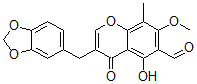 CAS#: 123941-06-0, 3-(1,3-Benzodioxol-5-Ylmethyl)-5-Hydroxy-7-Methoxy-8-Methyl-4-Oxochromene-6-Carbaldehyde