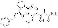 CAS 登录号：123984-00-9， 1-[(苄氧基)羰基]-L-脯氨酰-L-亮氨酰-N-羟基-L-丙氨酰胺