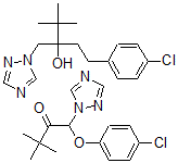 CAS 登录号：124027-08-3， 1-(4-氯苯氧基)-3,3-二甲基-1-(1H-1,2,4-三唑-1-基)-2-丁酮与alpha-(2-(4-氯苯基)乙基)-alpha-(1,1-二甲基乙基)-1H-1,2,4-三唑-1-乙醇的混合物