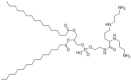 CAS#: 124076-29-5, [1-[2-[2,5-Bis(3-Aminopropylamino)Pentanoylamino]Ethoxy-Hydroxyphosphoryl]Oxy-3-Hexadecanoyloxypropan-2-Yl] Hexadecanoate