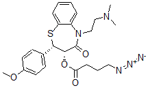 CAS#: 124305-98-2, [(2S,3S)-5-(2-Dimethylaminoethyl)-2-(4-Methoxyphenyl)-4-Oxo-2,3-Dihydro-1,5-Benzothiazepin-3-Yl] 4-Azidobutanoate