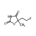 CAS#: 124315-49-7, 5-(2-Fluoroethyl)-5-Methyl-1,3-Oxazolidine-2,4-Dione