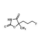 CAS#: 124315-50-0, 5-(3-Fluoropropyl)-5-Methyl-1,3-Oxazolidine-2,4-Dione