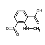 CAS 登录号：124341-38-4， 2-(甲基氨基)-3-硝基苯甲酸