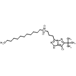 CAS 登录号：124351-77-5， 7-氯-3-[3-(十二烷基磺酰基)丙基]-6-(2-甲基-2-丙基)-1H-吡唑并[5,1-c][1,2,4]三唑