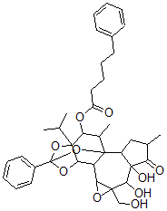 CAS#: 124392-15-0, 1,2,15,16-Tetrahydro-12-((1-Oxo-5-Phenylpentyl)Oxy)-Daphnetoxin
