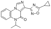 CAS 登录号：124423-84-3， 3-(5-环丙基-1,2,4-恶二唑-3-基)-5-丙-2-基咪唑并[5,1-c]喹喔啉-4-酮
