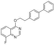 CAS 登录号：124428-19-9， 8-氟-4-[2-(4-苯基苯基)乙氧基]喹唑啉