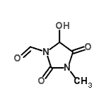 CAS#: 124443-47-6, 5-Hydroxy-3-Methyl-2,4-Dioxo-1-Imidazolidinecarbaldehyde