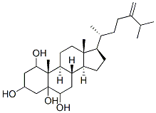 CAS 登录号：124596-64-1， (8S,9S,10S,13R,14S,17S)-10,13-二甲基-17-[(2R)-6-甲基-5-亚甲基庚烷-2-基]-1,2,3,4,6,7,8,9,11,12,14,15,16,17-十四氢环戊烯并[a]菲-1,3,5,6-四醇