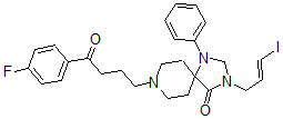 CAS 登录号：124654-22-4， 8-[4-(4-氟苯基)-4-氧代丁基]-3-[(E)-3-碘丙-2-烯基]-1-苯基-1,3,8-三氮杂螺[4.5]癸烷-4-酮