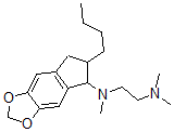 CAS#: 124673-07-0, N-(6-Butyl-6,7-Dihydro-5H-Cyclopenta[f][1,3]Benzodioxol-5-Yl)-N,N',N'-Trimethylethane-1,2-Diamine