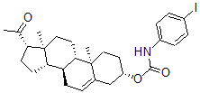 CAS#: 124824-12-0, [(3S,8S,9S,10R,13S,14S,17S)-17-Acetyl-10,13-Dimethyl-2,3,4,7,8,9,11,12,14,15,16,17-Dodecahydro-1H-Cyclopenta[a]Phenanthren-3-Yl] N-(4-Iodophenyl)Carbamate