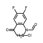 CAS 登录号：124959-06-4， N-[2-(氯乙酰基)-4,5-二氟苯基]-N-甲基甲酰胺