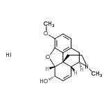 CAS 登录号：125-26-8， (5alpha,6alpha)-3-甲氧基-17-甲基-7,8-二去氢-4,5-环氧吗喃-6-醇氢碘酸盐(1:1)