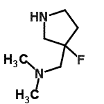 CAS#: 125032-78-2, 1-(3-Fluoro-3-Pyrrolidinyl)-N,N-Dimethylmethanamine
