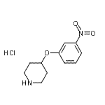 CAS 登录号：125043-83-6， 4-(3-硝基苯氧基)哌啶盐酸盐
