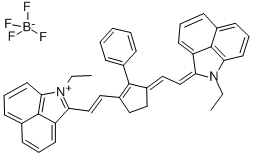 CAS#: 125127-62-0, 1-Ethyl-2-[(E)-2-(3-((E)-2-[1-Ethylbenzo[cd]Indol-2(1H)-Ylidene]Ethylidene)-2-Phenyl-1-Cyclopenten-1-Yl)Ethenyl]Benzo[cd]Indolium Tetrafluoroborate
