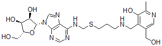 CAS#: 125162-97-2, (2R,3R,4S,5R)-2-[6-[3-[[3-Hydroxy-5-(Hydroxymethyl)-2-Methylpyridin-4-Yl]Methylamino]Propylsulfanylmethylamino]Purin-9-Yl]-5-(Hydroxymethyl)Oxolane-3,4-Diol